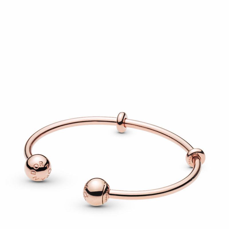 Pandora Rose™ Open Logo Caps Bangle Bracelet Egypt CK1092463